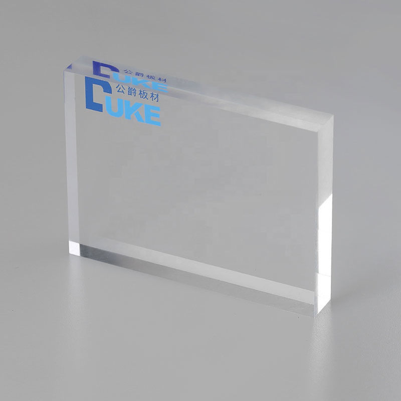 8mm trasparente PMMA Fuso fogli acrilici resistenti al calore Dimensioni personalizzate Taglio laser UV Stampa incisione Luce pubblicitaria
