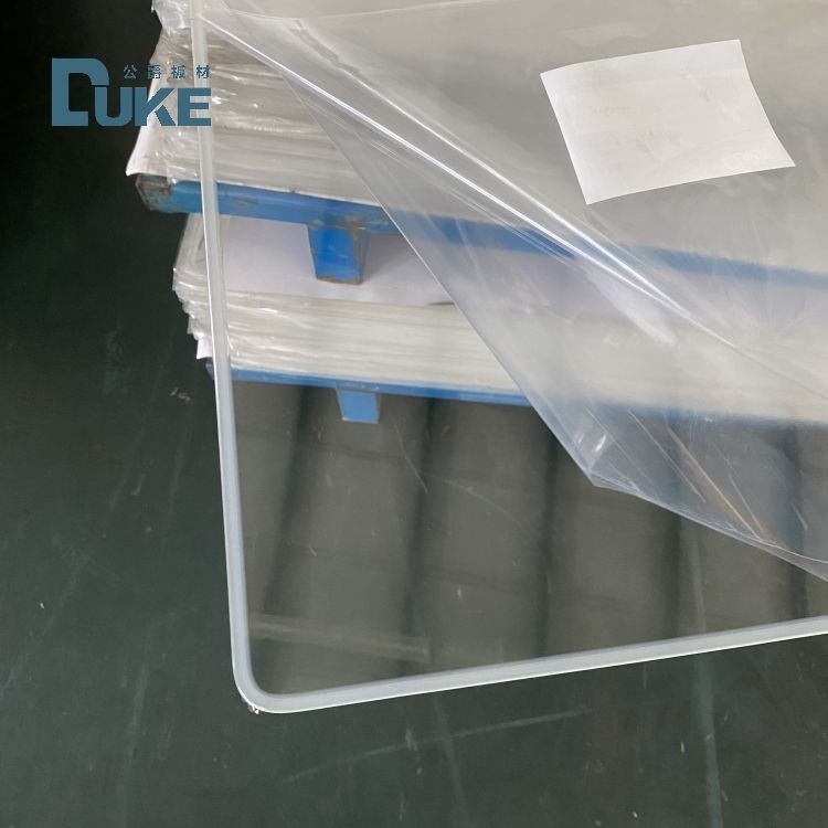 Foglio acrilico fuso di grado ottico Duke 100% vergine Mitsubishi MMA Alta chiarezza 92% Specchiatura Precisione 10mm 2mm Taglio di schede UV