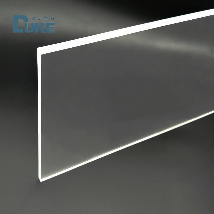 Trasmissione luminosa uniforme Nano LGP Edge Lit Superficie liscia Placca guida acrilica trasparente