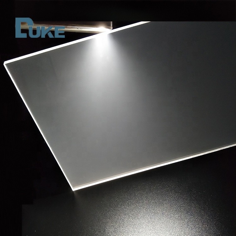 Trasmissione luminosa uniforme Nano LGP Edge Lit Superficie liscia Placca guida acrilica trasparente