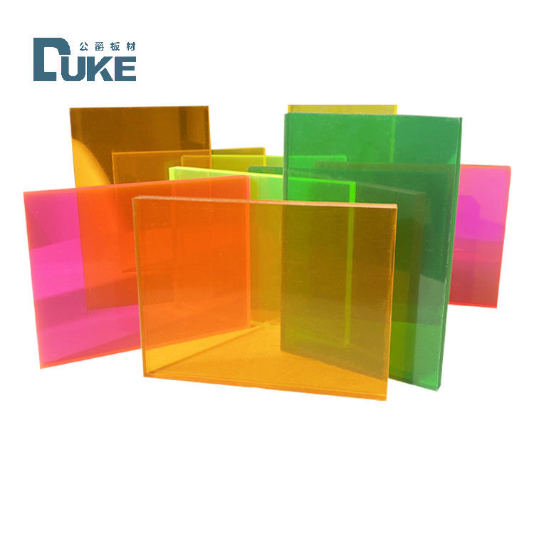 Pannello fluorescente personalizzato in PMMA fuso da 50 mm resistente al calore, lastre acriliche in plastica da 12 mm/10 mm/20 mm, pannello decorativo per insegne pubblicitarie