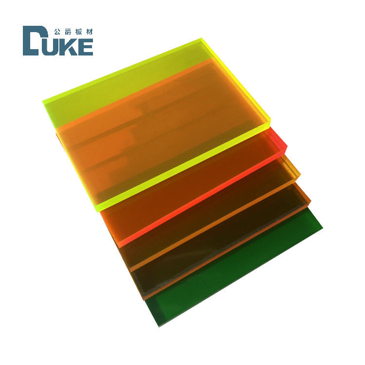 Pannello fluorescente personalizzato in PMMA fuso da 50 mm resistente al calore, lastre acriliche in plastica da 12 mm/10 mm/20 mm, pannello decorativo per insegne pubblicitarie