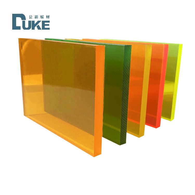 Pannello fluorescente personalizzato in PMMA fuso da 50 mm resistente al calore, lastre acriliche in plastica da 12 mm/10 mm/20 mm, pannello decorativo per insegne pubblicitarie