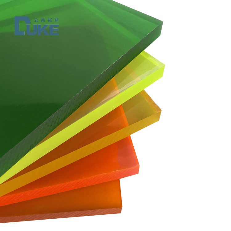 Pannello fluorescente in PMMA colato PMMA  Pannello pubblicitario in plastica acrilica per decorazione