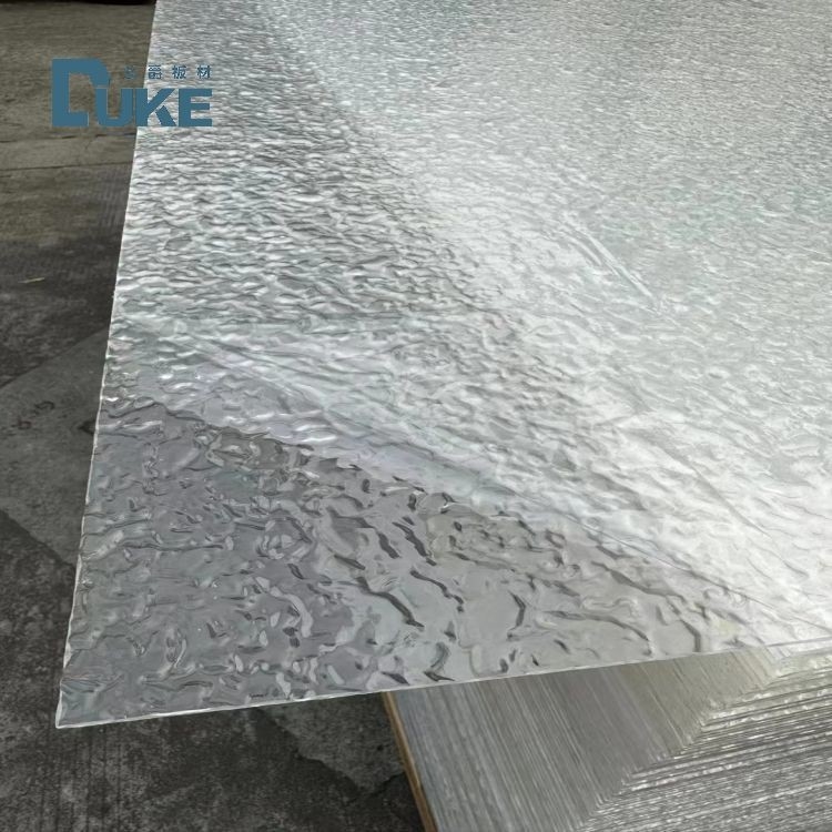 Carta acrilica a strisce trasparente a forma di V, resistente alle sostanze chimiche, spessore di 6 mm e 10 mm, con un design resistente