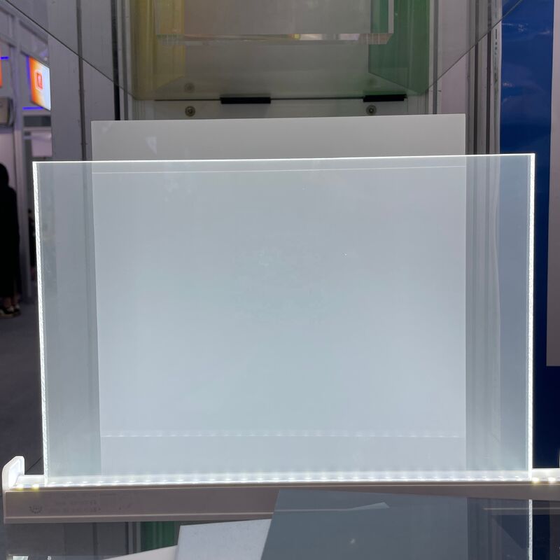 Pannello guida luce in acrilico trasparente con bordo in lamiera LGP ​​da 8 mm per una trasmissione uniforme della luce