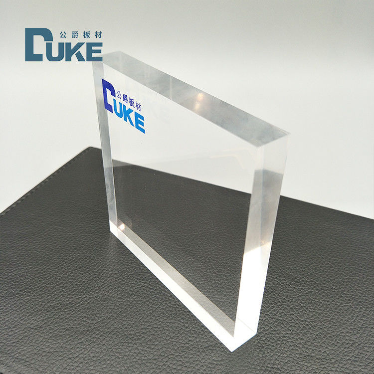 8mm trasparente PMMA Fuso fogli acrilici resistenti al calore Dimensioni personalizzate Taglio laser UV Stampa incisione Luce pubblicitaria