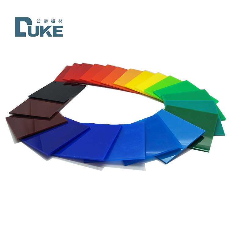 Duke Trasmittanza della luce 93% Perspex Colore fogli di acrilico per segno di luce