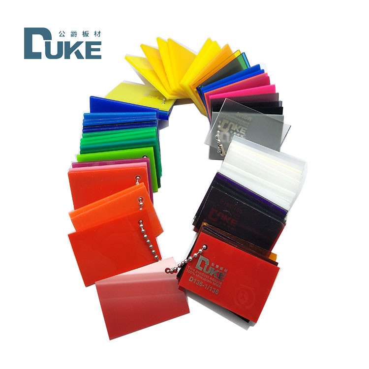 Duke Trasmittanza della luce 93% Perspex Colore fogli di acrilico per segno di luce