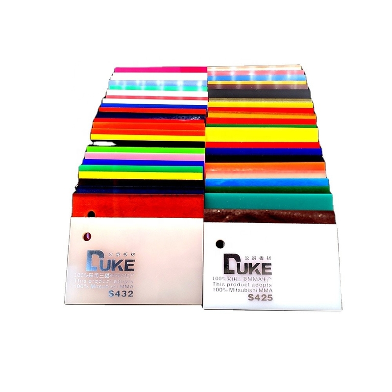 Duke Trasmittanza della luce 93% Perspex Colore fogli di acrilico per segno di luce