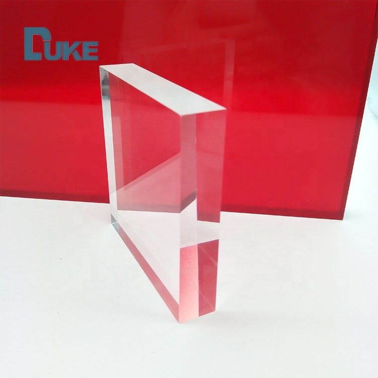 8mm trasparente PMMA Fuso fogli acrilici resistenti al calore Dimensioni personalizzate Taglio laser UV Stampa incisione Luce pubblicitaria