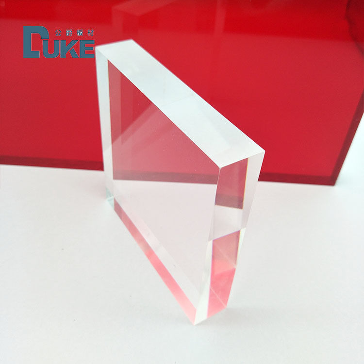8mm trasparente PMMA Fuso fogli acrilici resistenti al calore Dimensioni personalizzate Taglio laser UV Stampa incisione Luce pubblicitaria