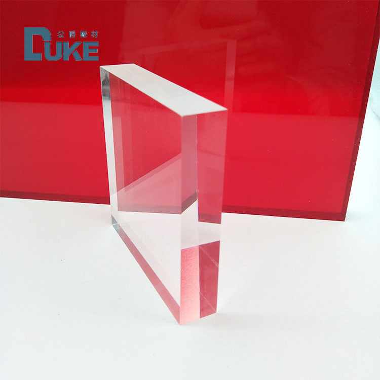 8mm trasparente PMMA Fuso fogli acrilici resistenti al calore Dimensioni personalizzate Taglio laser UV Stampa incisione Luce pubblicitaria