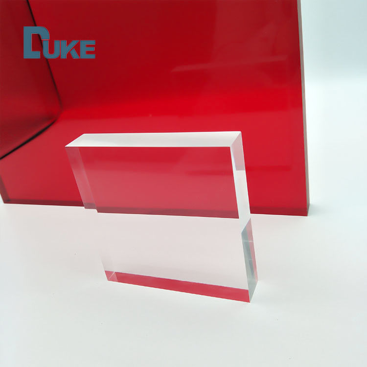 8mm trasparente PMMA Fuso fogli acrilici resistenti al calore Dimensioni personalizzate Taglio laser UV Stampa incisione Luce pubblicitaria
