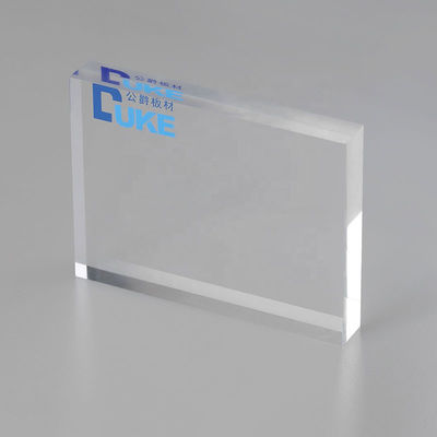 8mm trasparente PMMA Fuso fogli acrilici resistenti al calore Dimensioni personalizzate Taglio laser UV Stampa incisione Luce pubblicitaria
