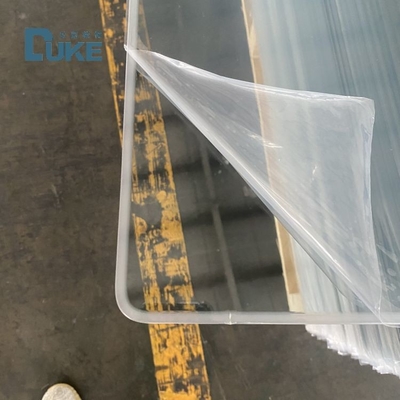 93% Alta trasmissione UV Chiara 2.8 mm Tavola acrilica fusa 4in 8in 10in per taglio laser