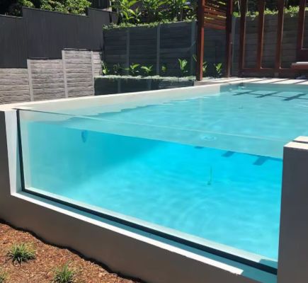 Parete acrilica per piscina per uso domestico e commerciale